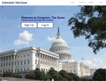 Tablet Screenshot of congressthegame.com